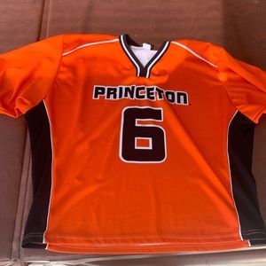 Orange Princeton lacrosse jersey